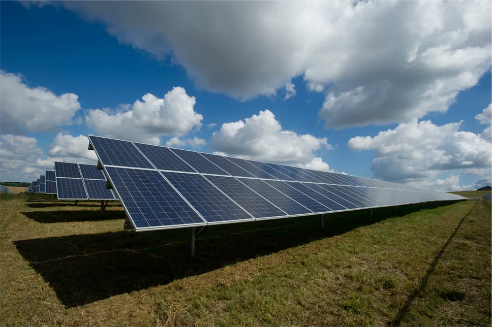 Solar panel commercial - solar farm