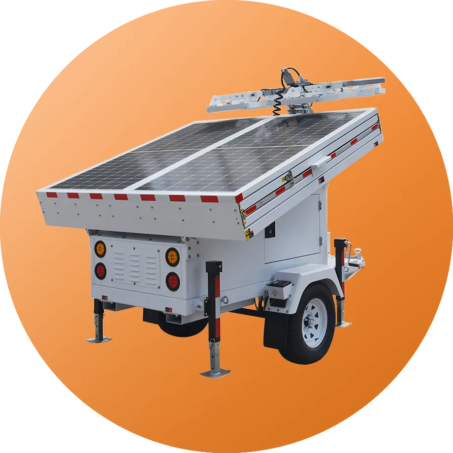 a solar powered lighting trailer for a minesite