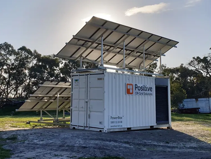 a utility grade off grid power system with backup generator at a farm near bunbury western australia