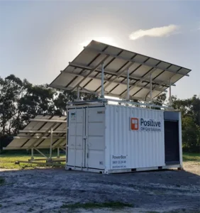 a container with solar panels on top is one of our products